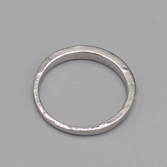 Silver Princess Cut Pavé Bridal Engagement Set - Picture 8 of 15